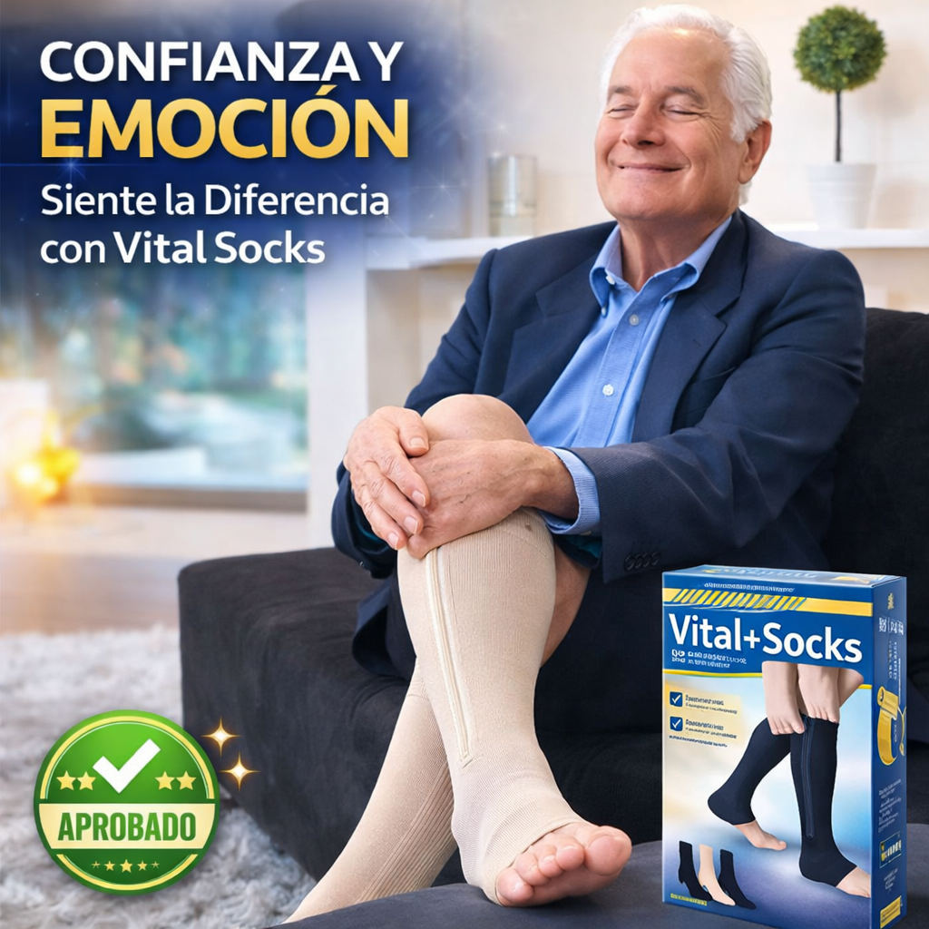 Vital Socks™ Medias de Compresión con Cierre 3x1