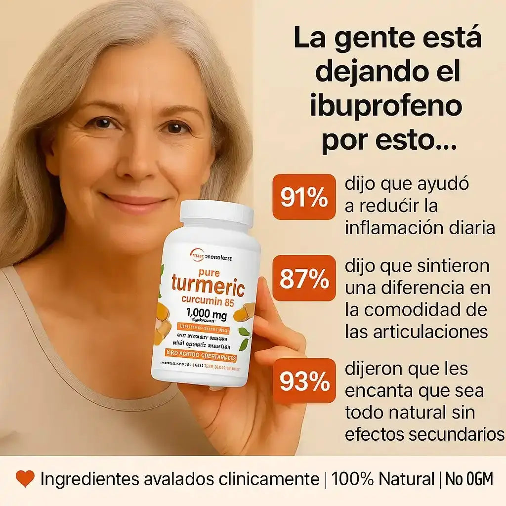 Cúrcuma + Curcumina 95% Original | Bienestar Natural en Cápsulas (60 Cápsulas)