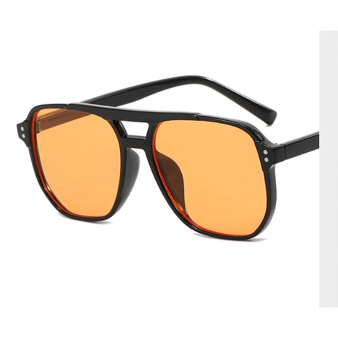 AuraLens gafas filtro azul verde lente ambar marco negro aviador pantallas gaming trabajo proteccion UV400