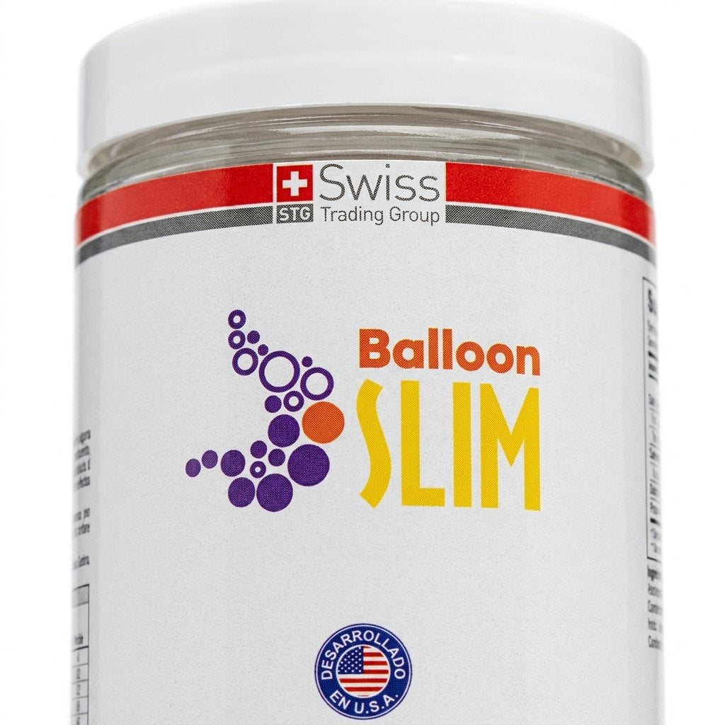 Detalle etiqueta Balloon Slim — Tecnologia Hydro Slim fibras naturales certificado Seremi Salud