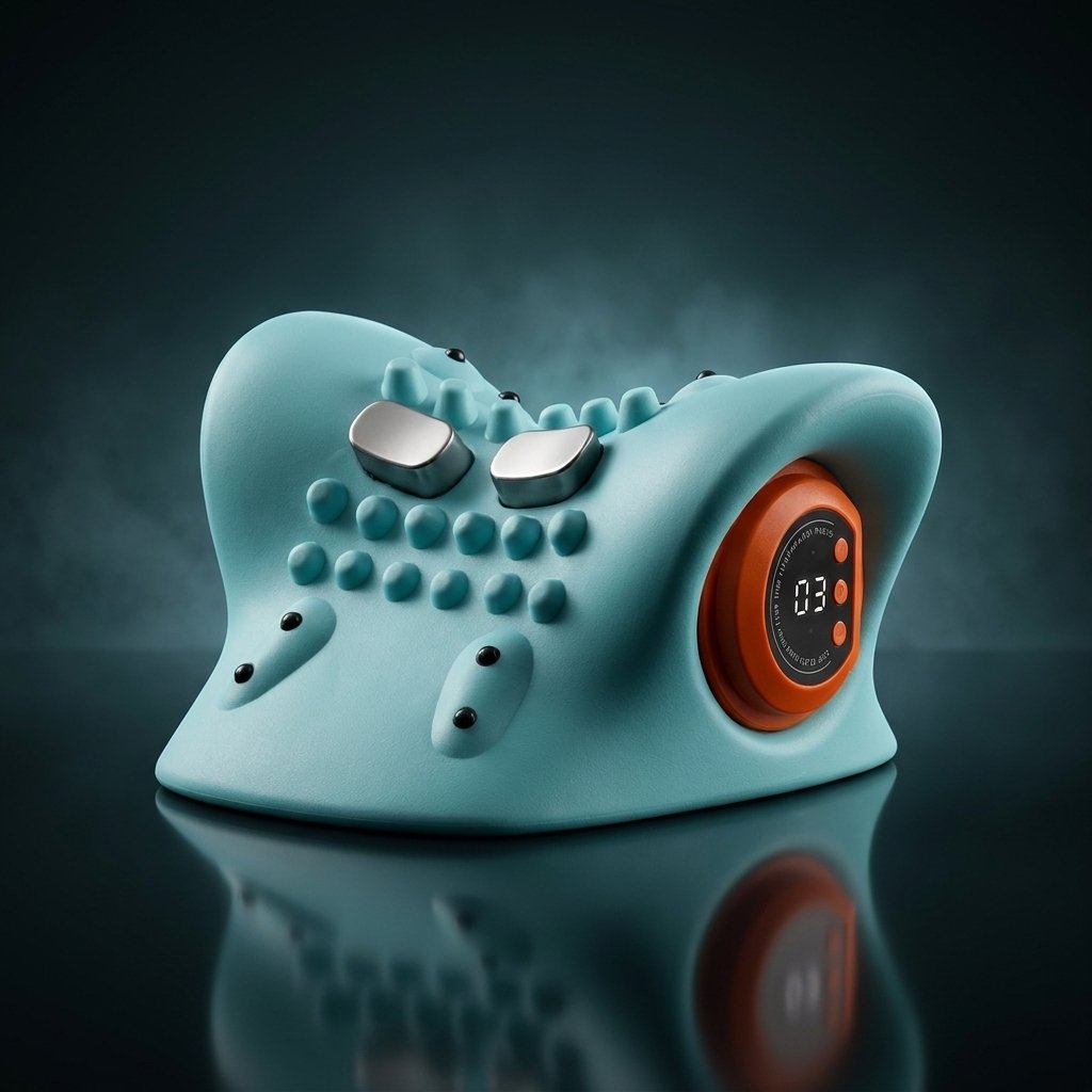 Cervia masajeador cervical con acupresion calor y electroestimulacion pantalla digital