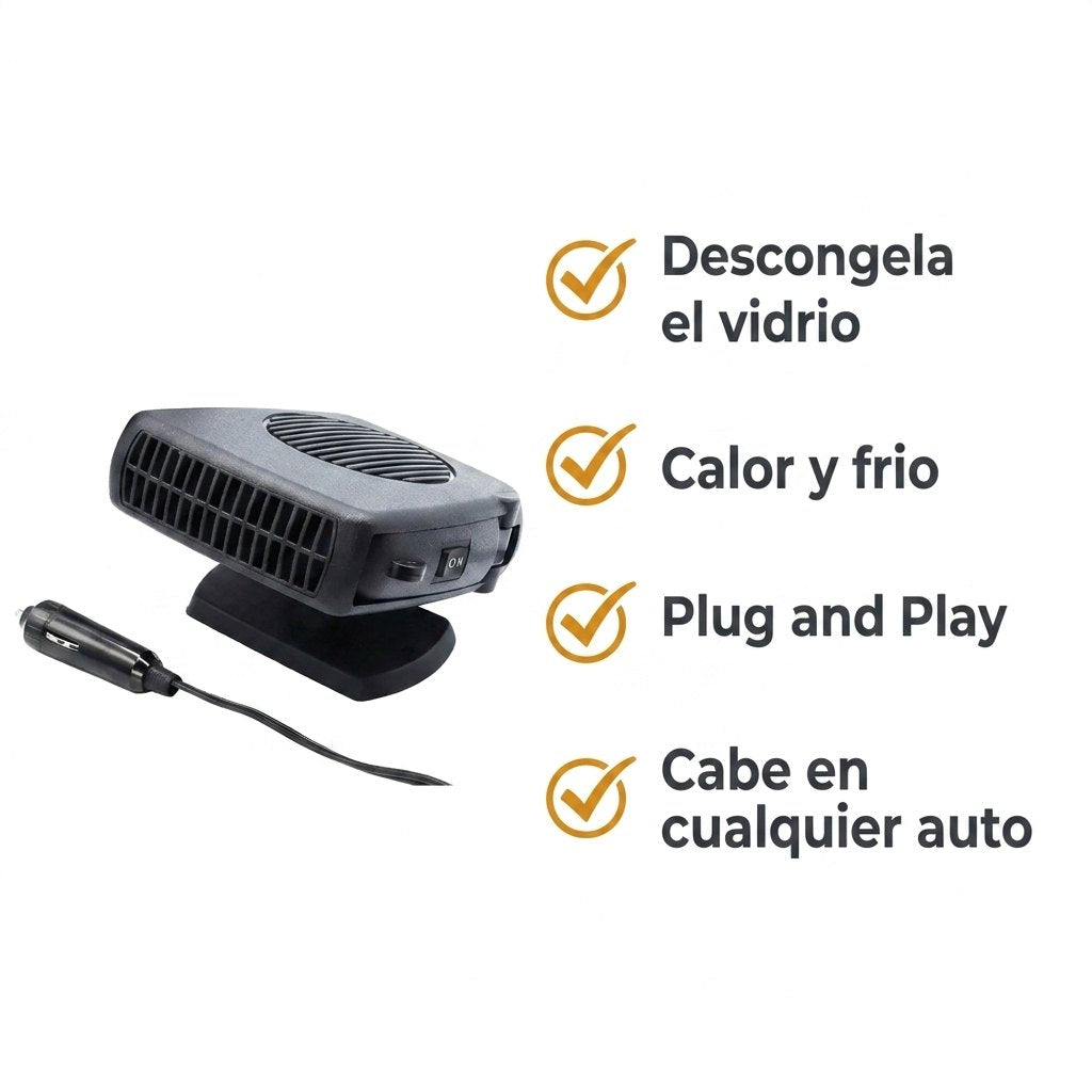Beneficios CLARIX: elimina escarcha, calor y frio, Plug and Play, compatible 12V