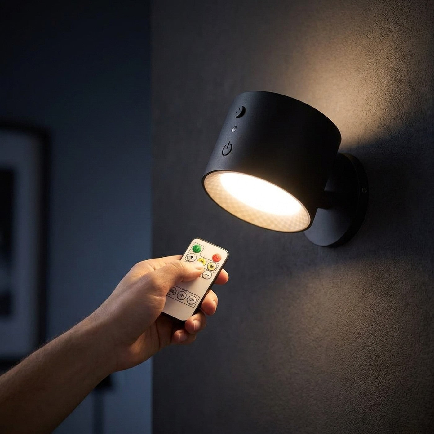 Control remoto incluido para encender y regular la luz