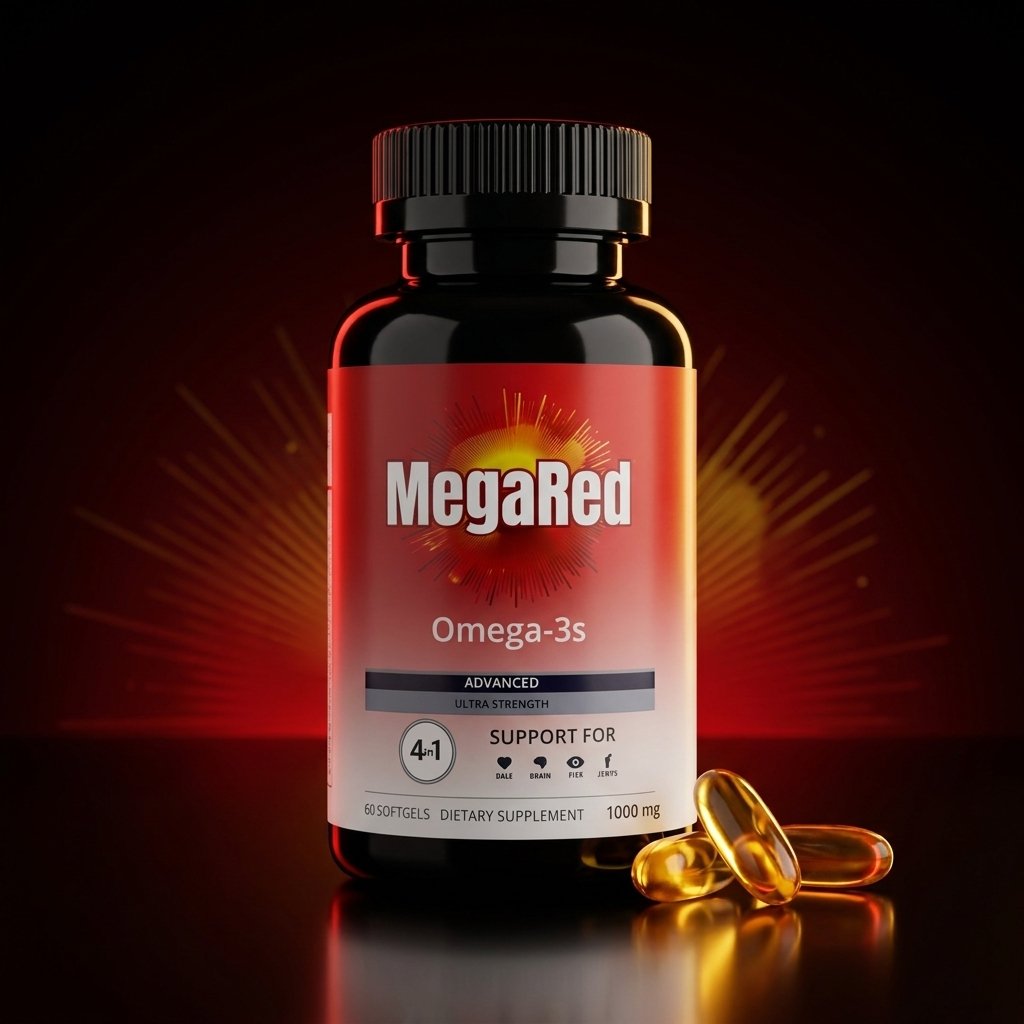 MegaRed Omega 3 DHA EPA 1000 mg 60 cápsulas softgel corazón cerebro visión articulaciones