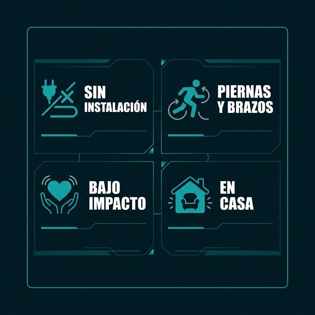 Beneficios MOVIT: Sin Instalación, Piernas y Brazos, Bajo Impacto, En Casa