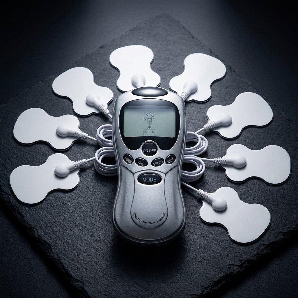 MyoRelax electroestimulador TENS EMS masajeador muscular parches alivio dolor tension