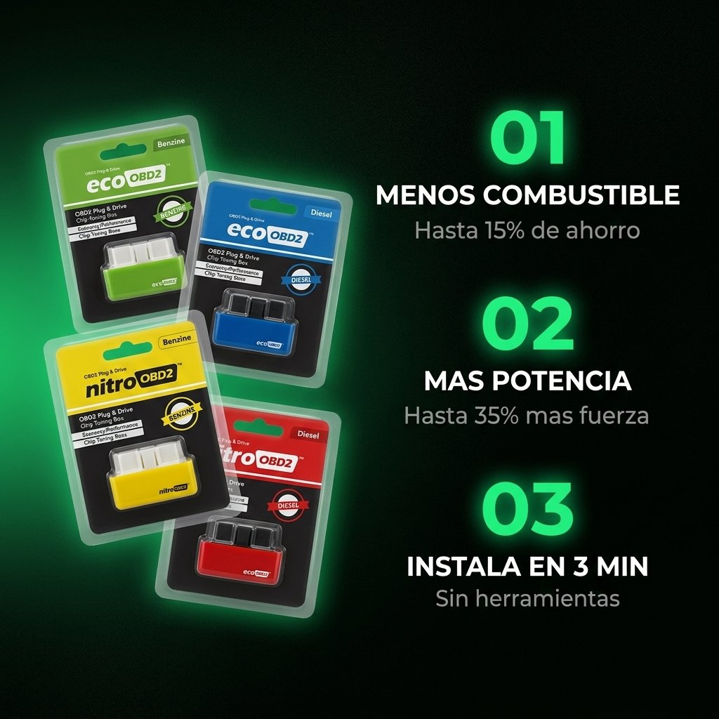 Beneficios OBD2 menos gasto combustible más potencia motor instalación sin herramientas