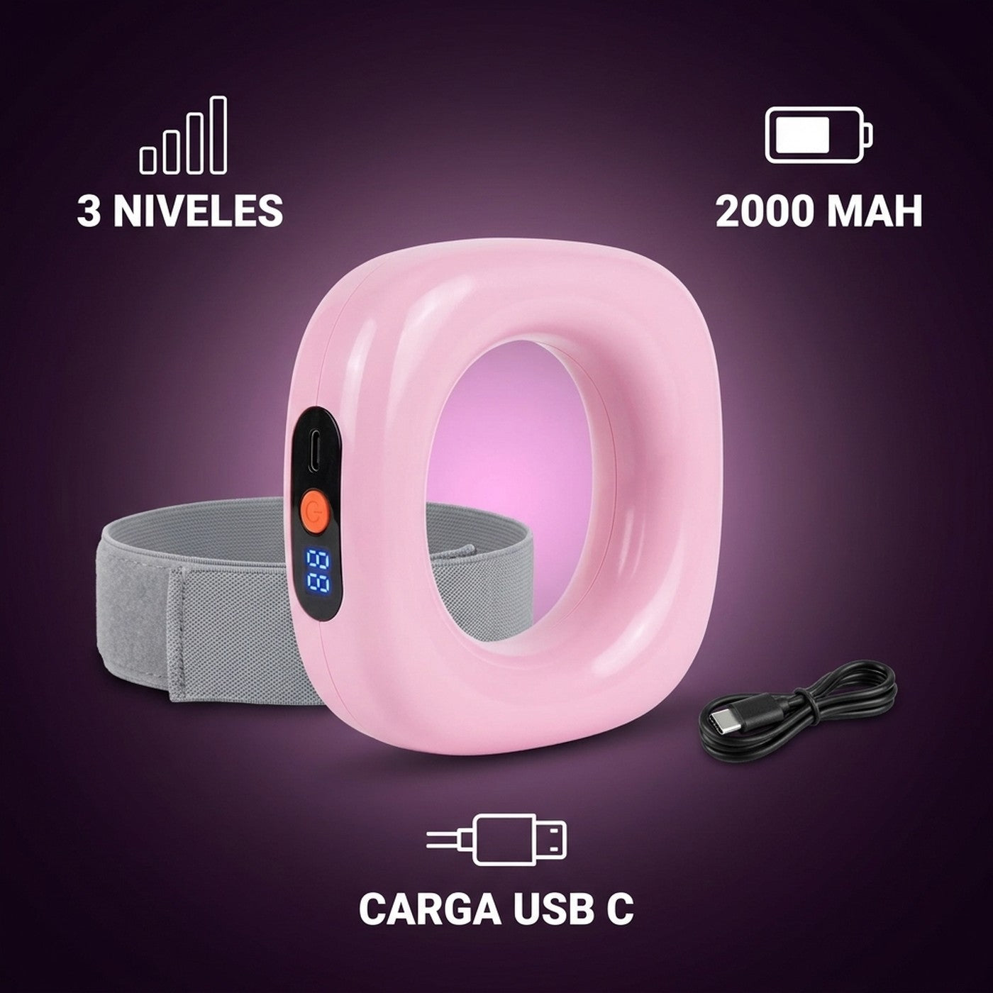 Orba 3 niveles de intensidad, batería 2000 mAh y carga USB tipo C