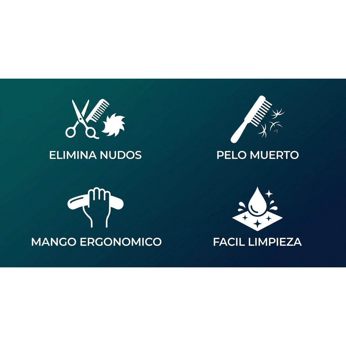 Beneficios PawLine Elimina Nudos Pelo Muerto Mango Ergonomico Facil Limpieza