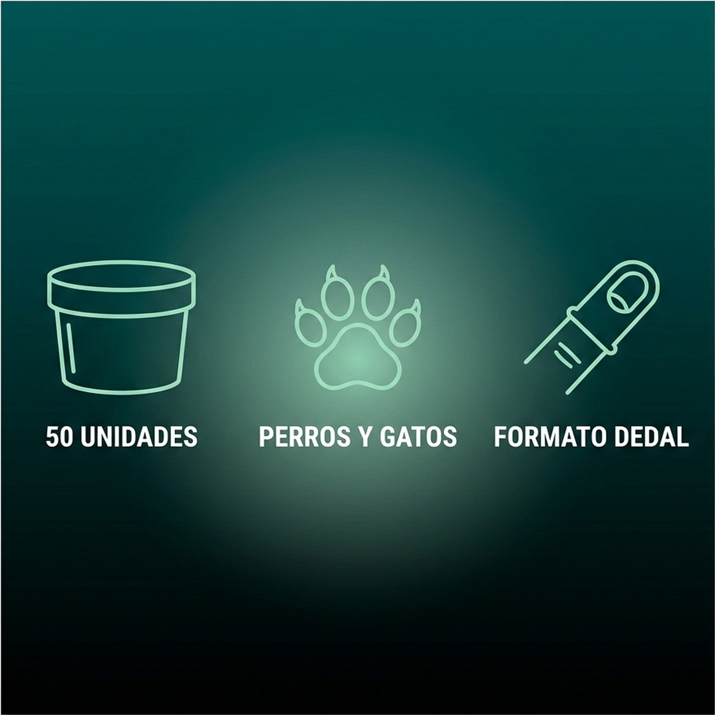 50 unidades, perros y gatos, formato dedal