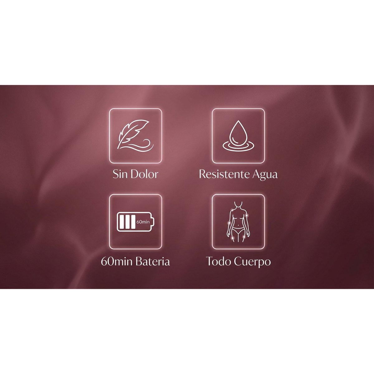 Beneficios SilkShave Sin Dolor Resistente Agua 60min Bateria Todo Cuerpo