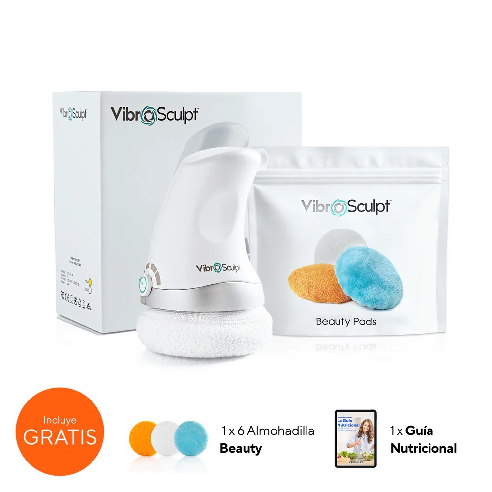 Kit Vibro Sculpt masajeador corporal microvibraciones VibroBuff 2600 RPM moldeado cuerpo