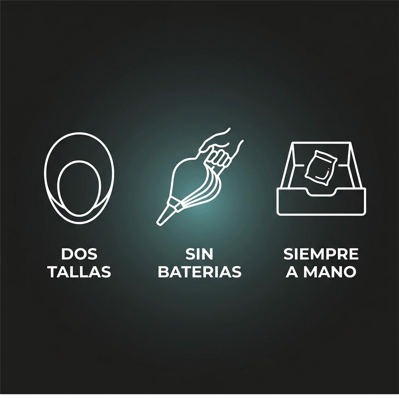 Dos tallas, sin baterias y siempre a mano