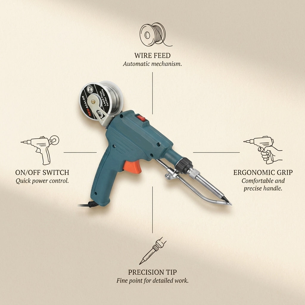 PISTOLA DE SOLDAR CON CAJA