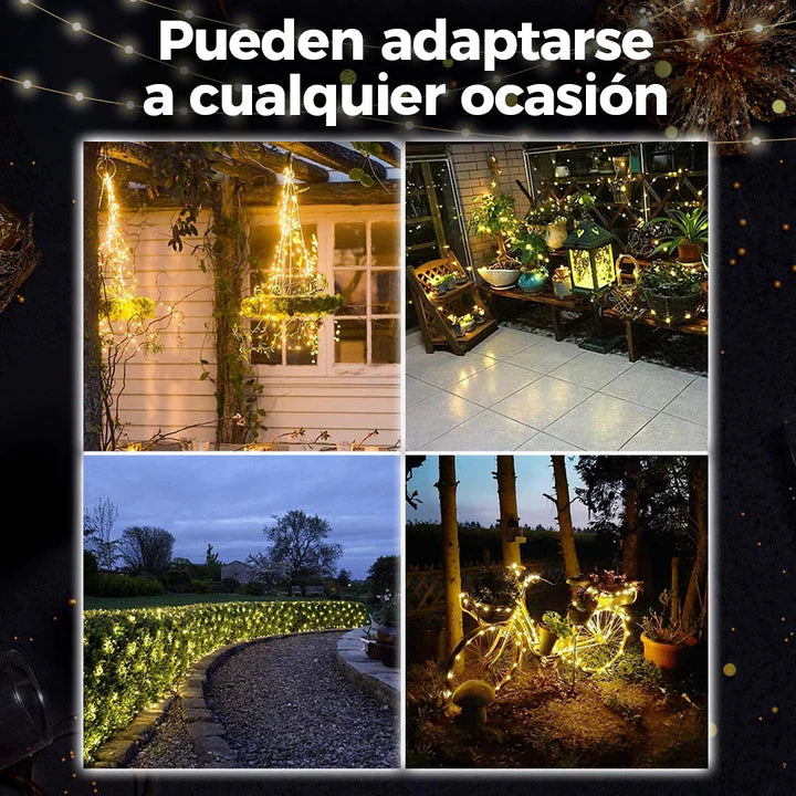 PAGA 5MTS Y LLEVAS 10MTS LUCES DE NAVIDAD CON PANEL SOLAR