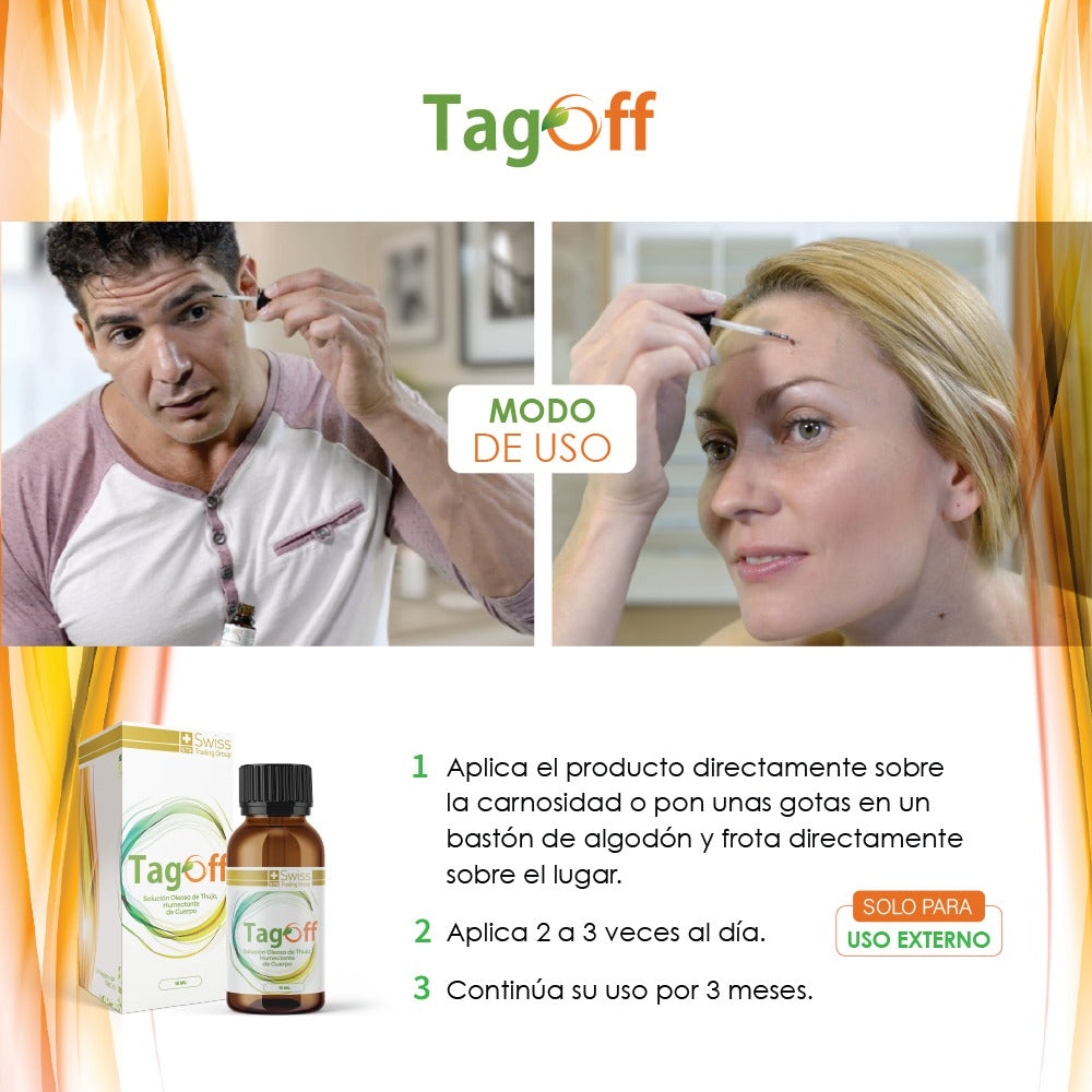 TagOff ✨ Tratamiento tópico natural para verrugas y protuberancias.  Adiós verrugas desde casa