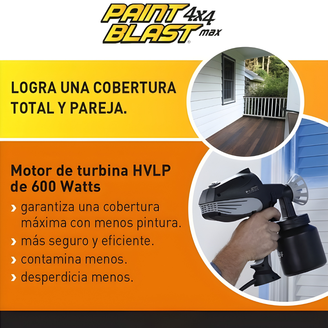 Paint Blast 4x4 Max™ – Potencia y precisión en cada rociado 🚀