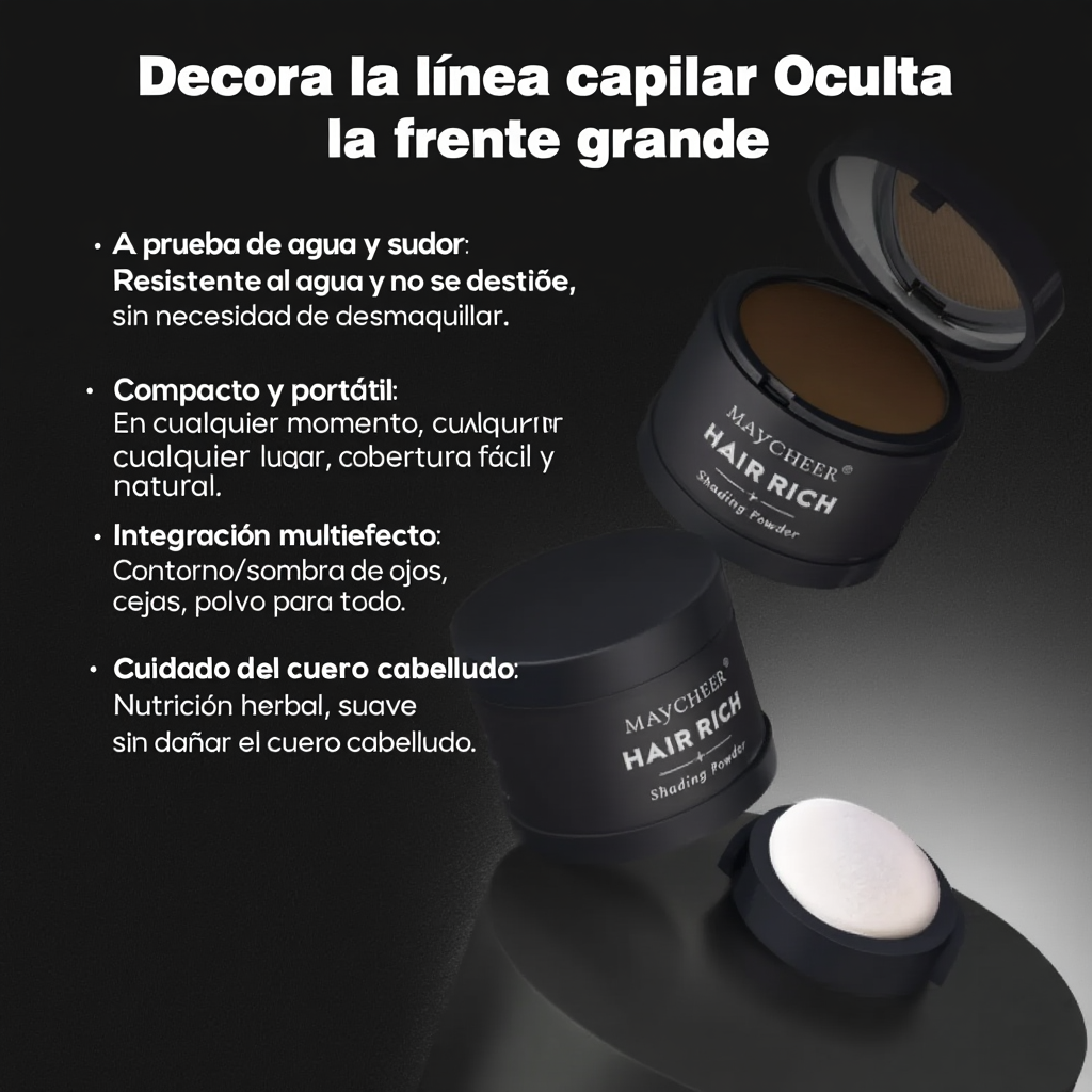 HairRich™ — Rellena tu línea capilar al instante ✨