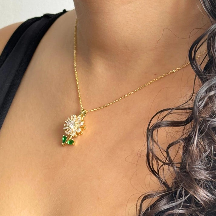 Collar Girasol Giratorio