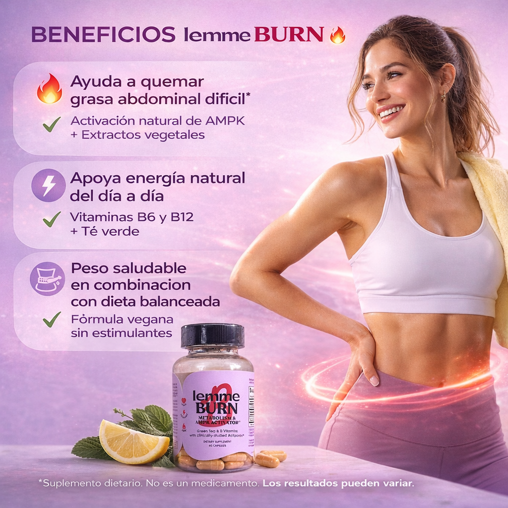 Lemme Burn – Activa tu Metabolismo y Potencia tu Energía Natural 🔥