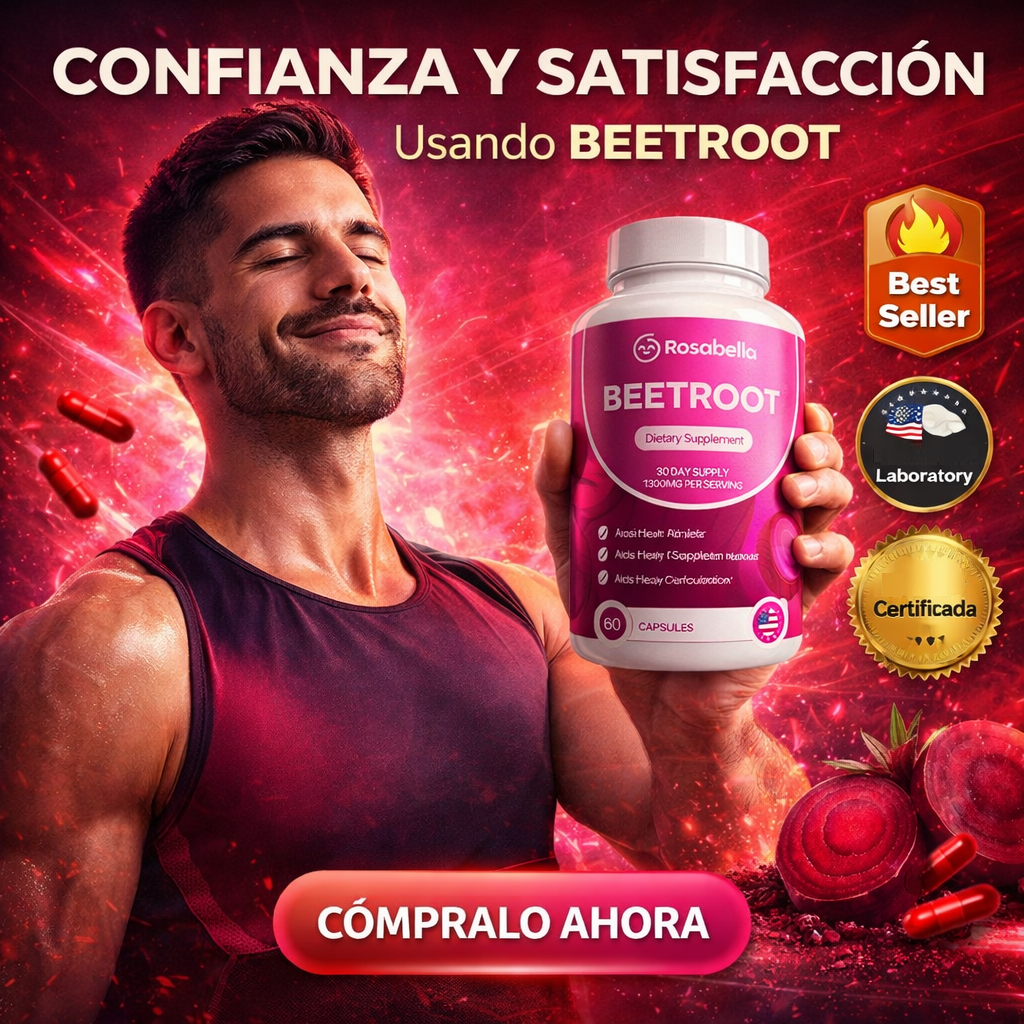 Beetroot Rosabella – Circulación Masculina y Vitalidad Íntima Diaria