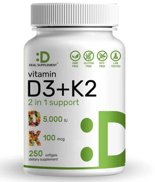 Suplemento de vitamina D3 K2