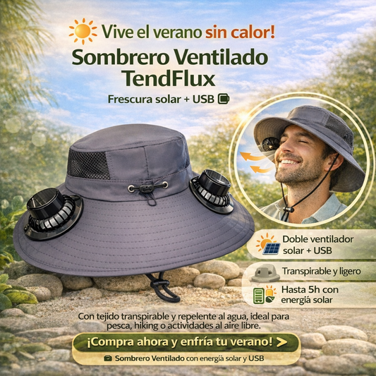 Sombrero Solar Fresh Air™ con Ventilación Dual