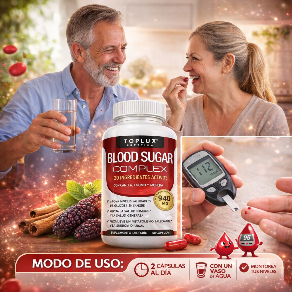 🔴 Blood Sugar Complex – Equilibrio Natural para tu Energía y Bienestar Diario