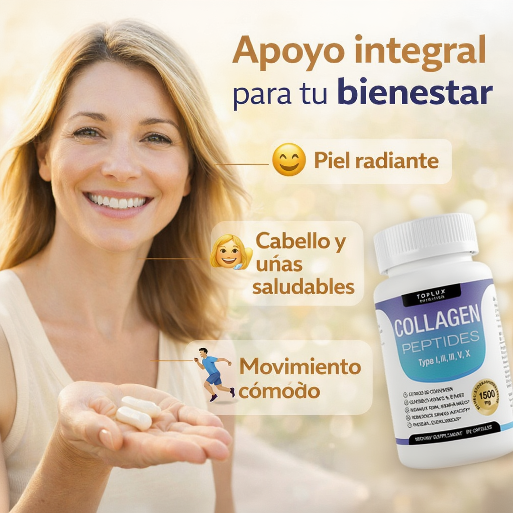Collagen Peptides 5 Tipos | Apoyo Integral para tu Bienestar Diario