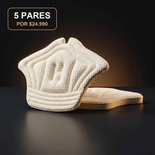 Almohadillas protectoras de talon TALONIX acolchadas color crema