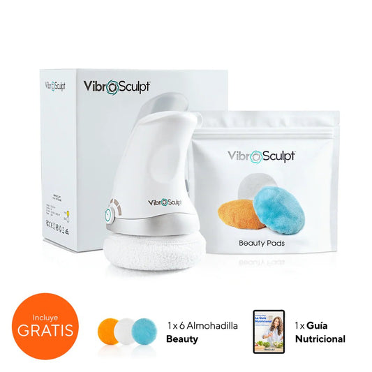 Kit Masajeador corporal completo con almohadillas y guía nutricional