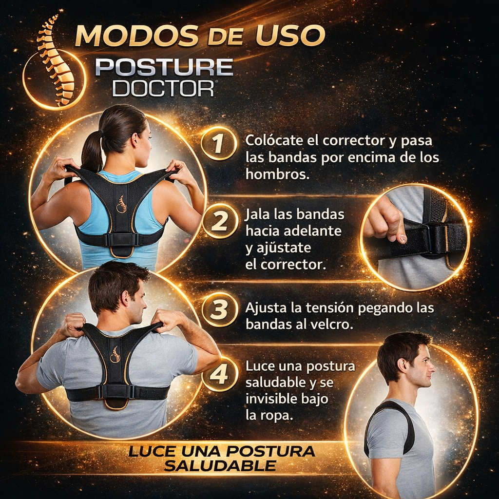 Posture Doctor™ – Corrige tu postura y siéntete mejor al instante