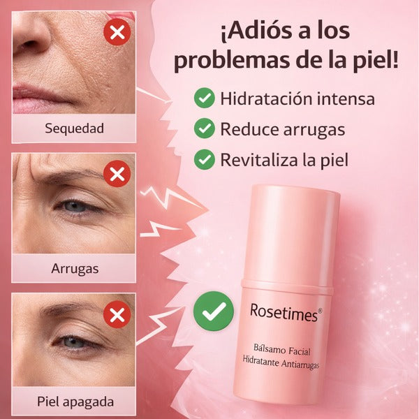 Rosetimes Stick Facial Hidratante — Piel Más Luminosa, Suave y Radiante en Segundos ✨