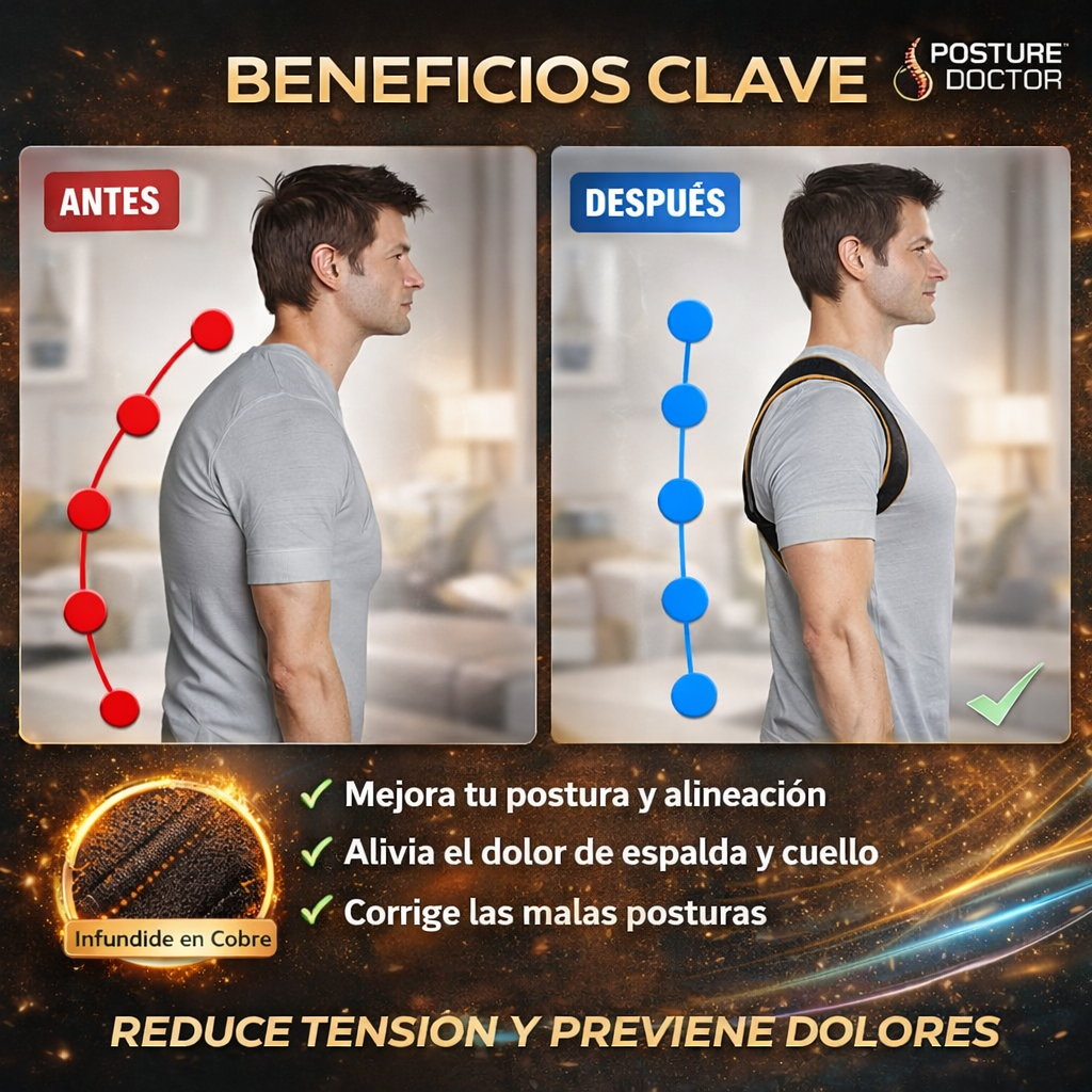 Posture Doctor™ – Corrige tu postura y siéntete mejor al instante