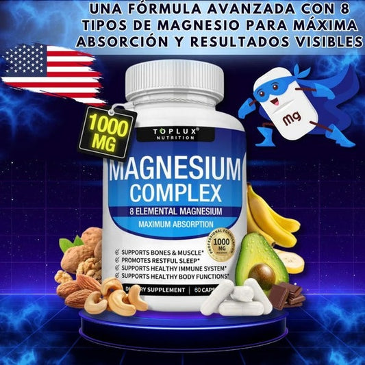 Magnesium-Complex™ 1000 mg – 60 cápsulas Original | Energía, descanso y recuperación 💊