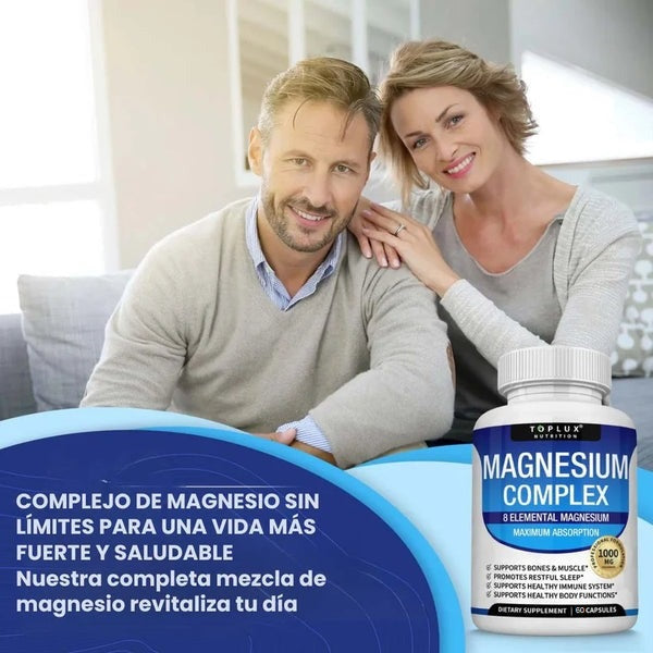 Magnesium-Complex™ 1000 mg – 60 cápsulas Original | Energía, descanso y recuperación 💊