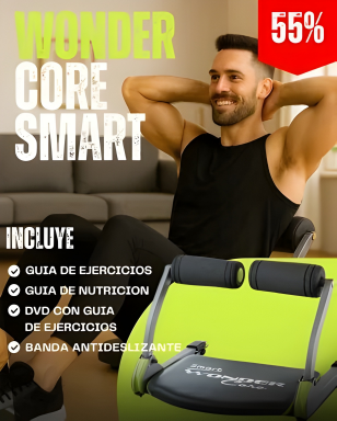 Smart Wonder Core™ 6 en 1 – Entrena Todo Tu Cuerpo Desde Casa con Resultados Profesionales