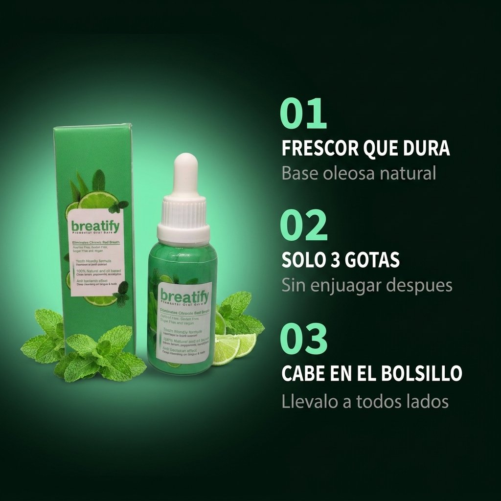 Beneficios Breatify frescor duradero ingredientes naturales cabe en el bolsillo