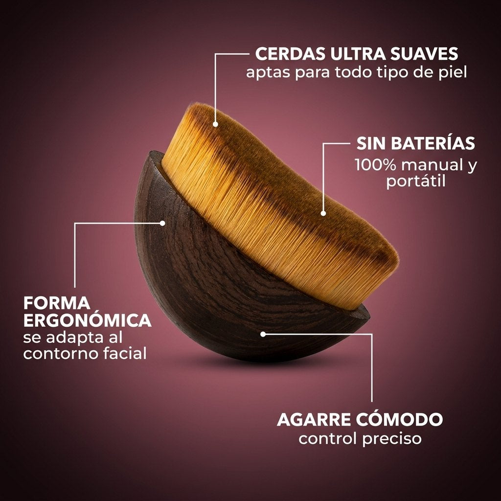 Especificaciones: cerdas suaves, forma ergonómica, agarre cómodo, sin baterías
