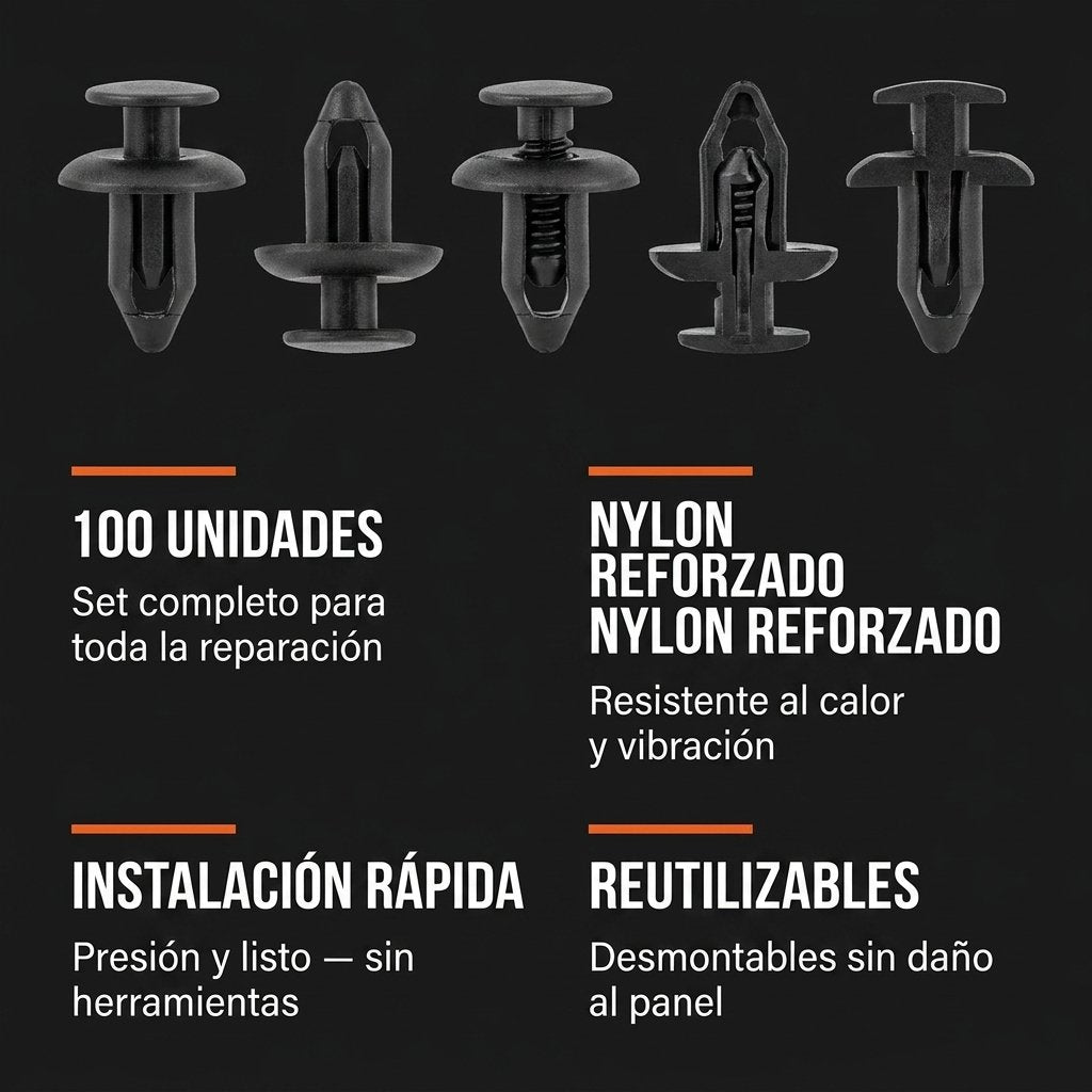Especificaciones bridas CLIPMAX: 100 unidades nylon alta resistencia reutilizables