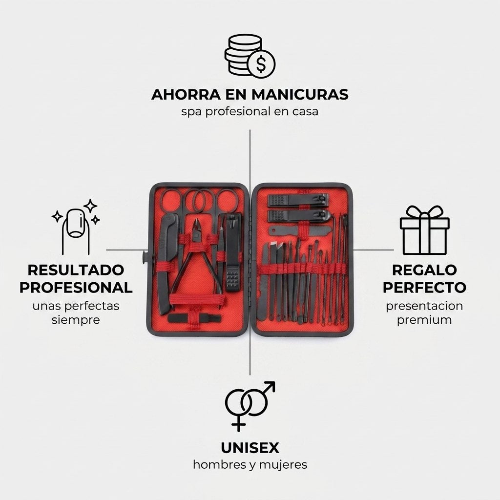 Beneficios: ahorra en manicuras, regalo perfecto, unisex, resultado profesional