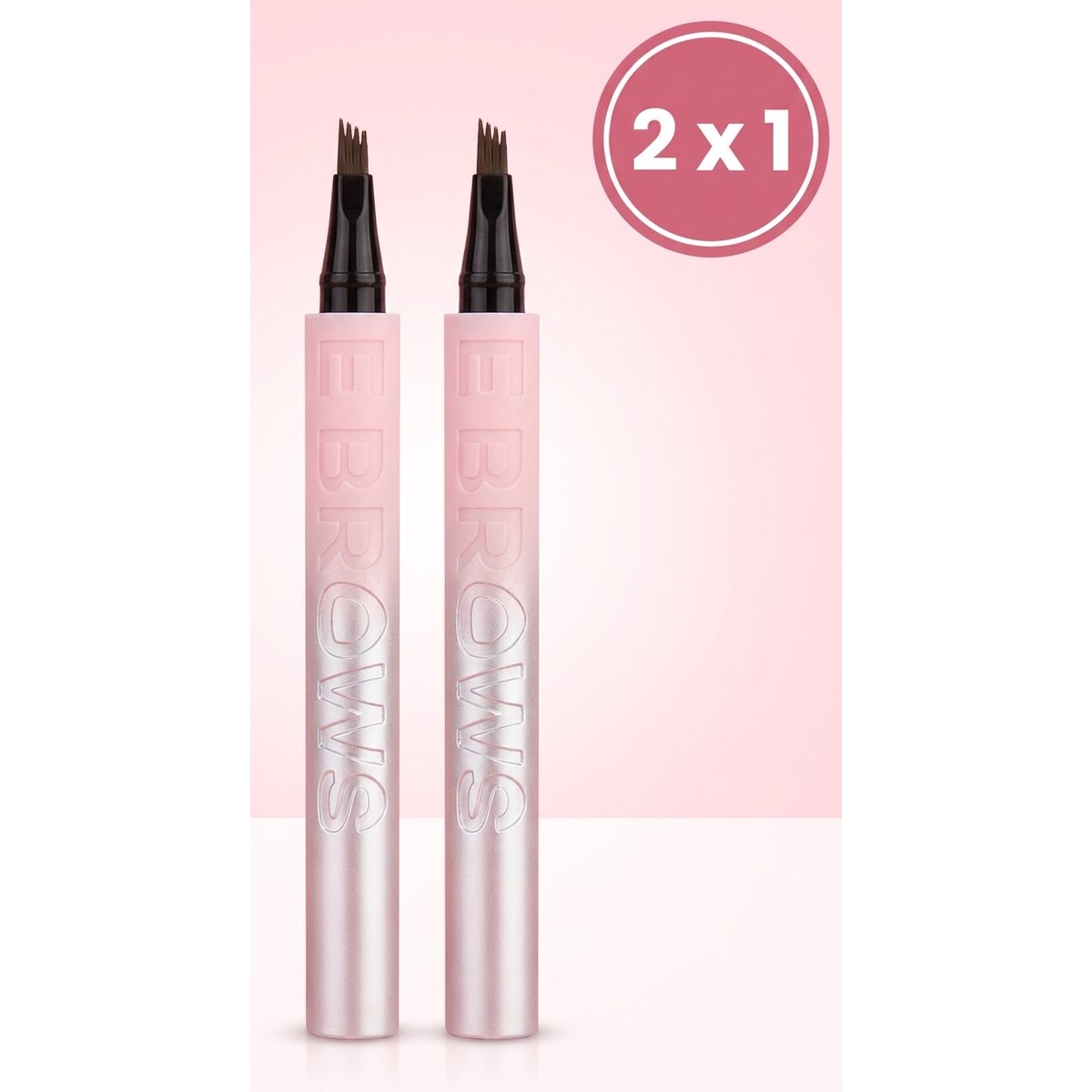 EYE BROWS lápiz delineador cejas 4D microblading impermeable 2x1 oferta pack dos unidades