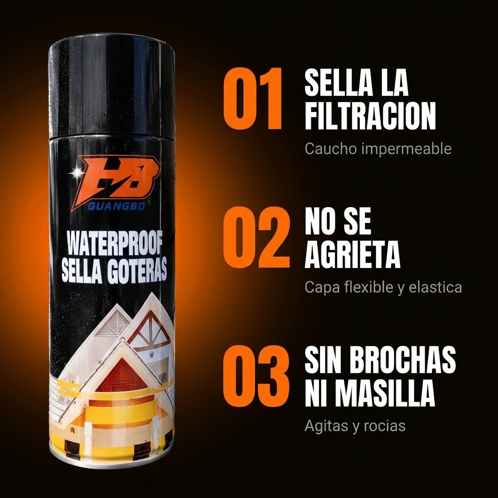 Beneficios Guangbo sella al instante caucho flexible resiste lluvia se puede pintar encima