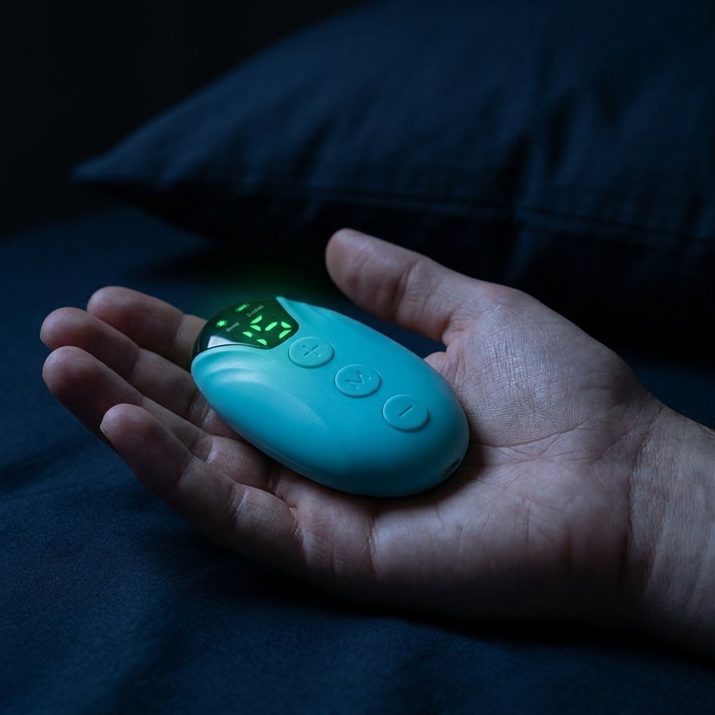 Detalle pantalla LED Hypnotic Artefact modos Sleep Excited control intensidad EMS