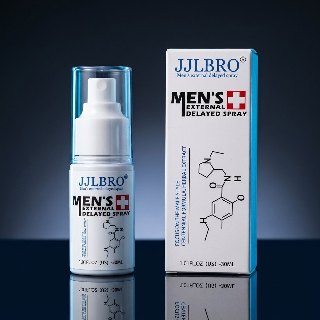 JJLBRO spray masculino de uso externo 30 ml frasco con dosificador y su caja