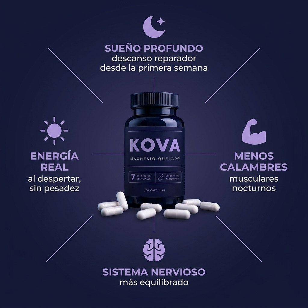 Beneficios: sueño profundo, menos calambres, sistema nervioso, energía real
