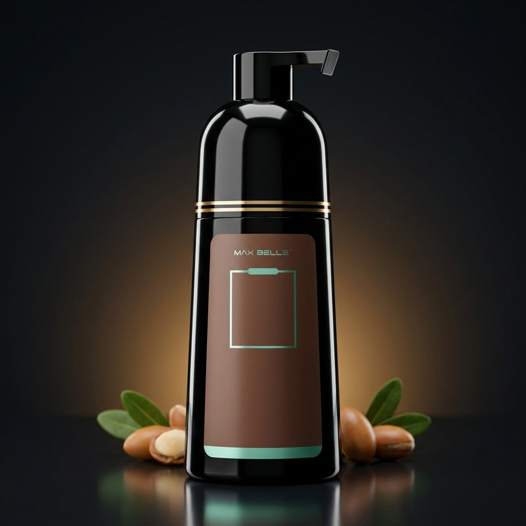 Champu colorante MAX BELLE 400 ml con colageno y aceite de argan