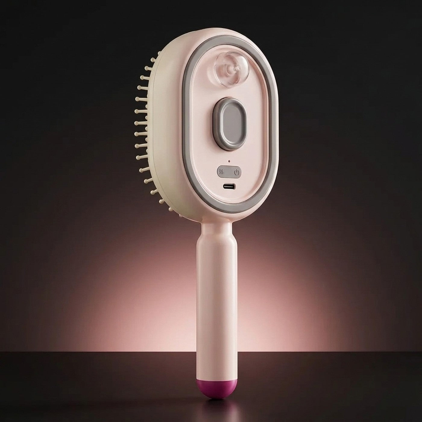 Cepillo electrico antifrizz con deposito de micro-neblina
