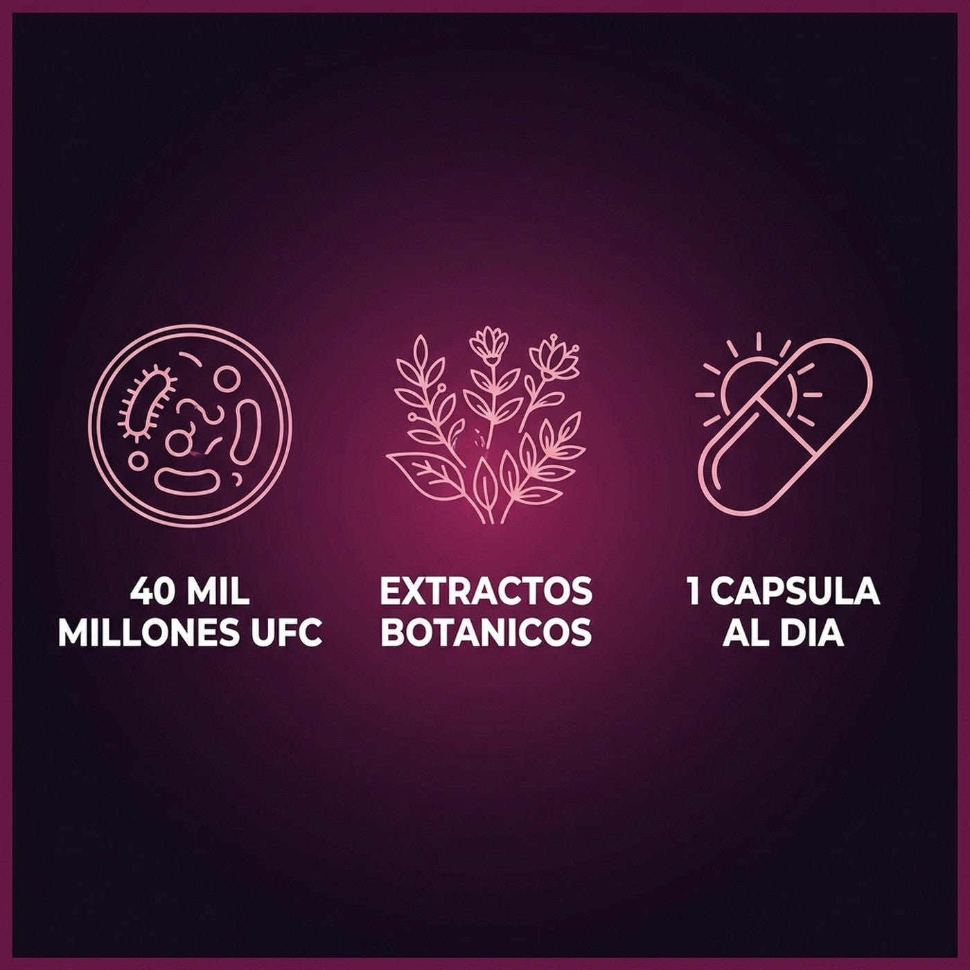 40 mil millones UFC, extractos botanicos, 1 capsula al dia