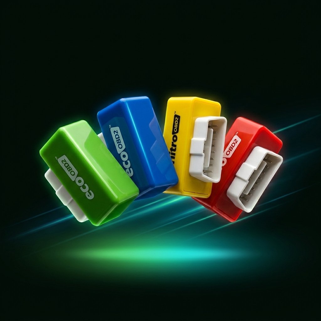 OBD2 ahorrador de combustible chip tuning box 4 versiones eco nitro bencina diésel plug and drive